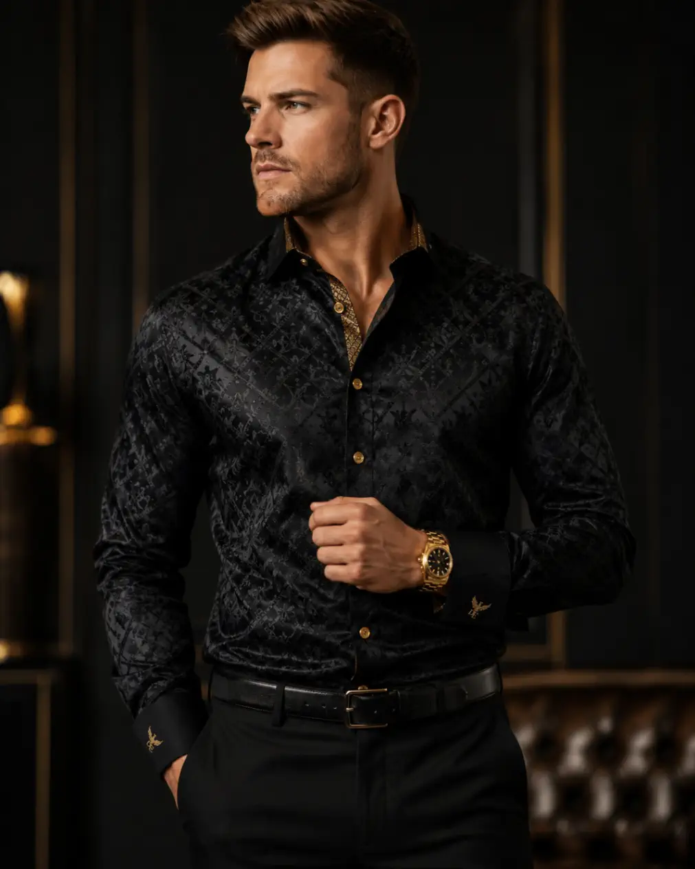 Royal Monogram Black